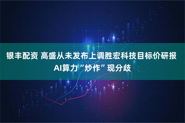 银丰配资 高盛从未发布上调胜宏科技目标价研报 AI算力“炒作”现分歧